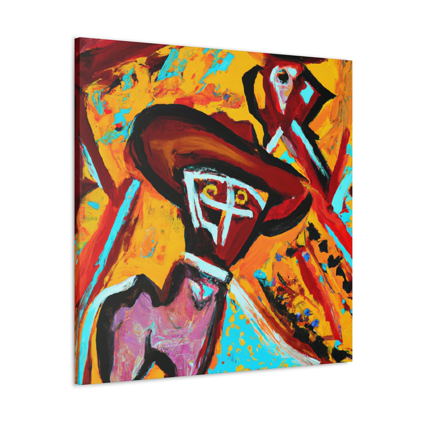 "Cowboy Hat Portrait" - Canvas