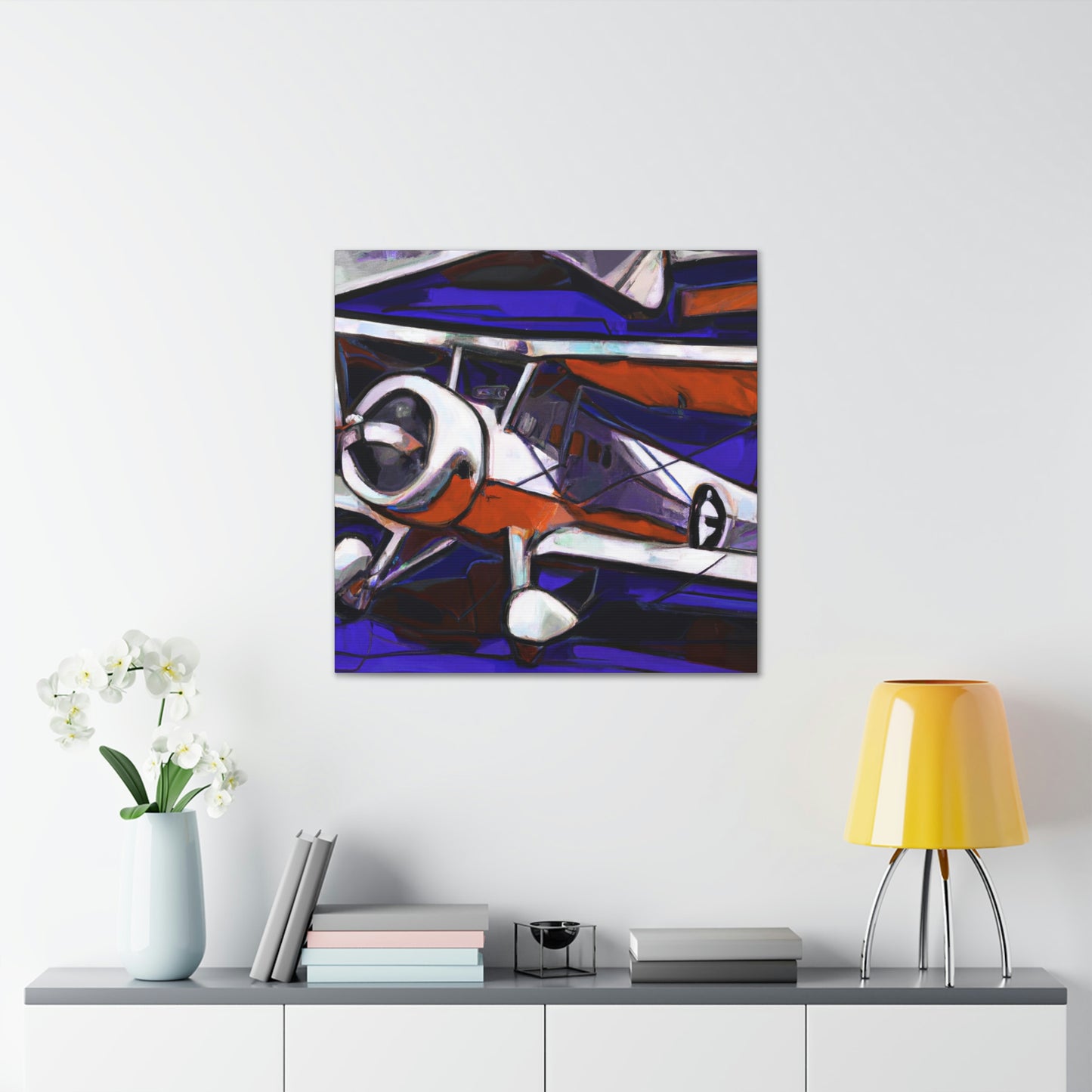 "Vintage Plane Flight" - Canvas