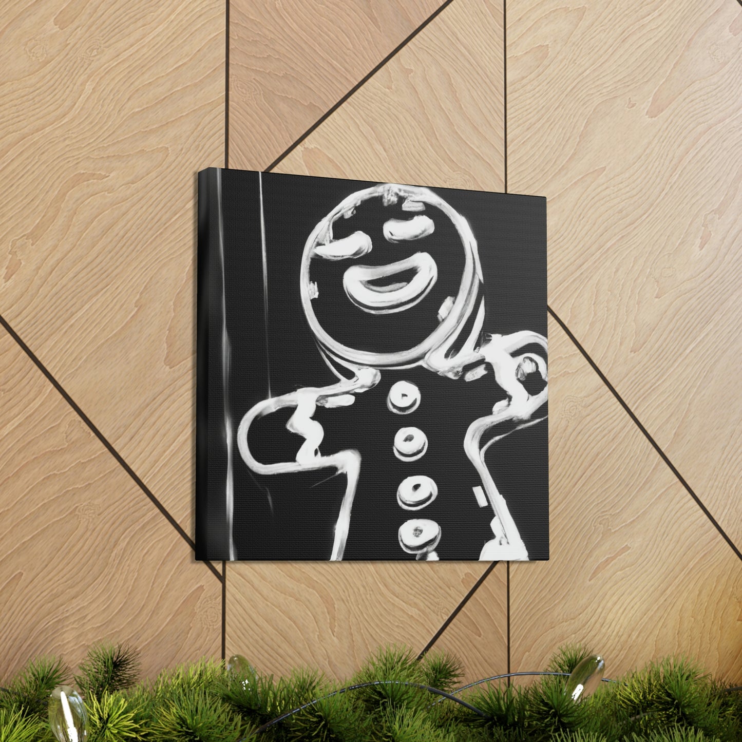 Gingerbread Man Dreaming - Canvas