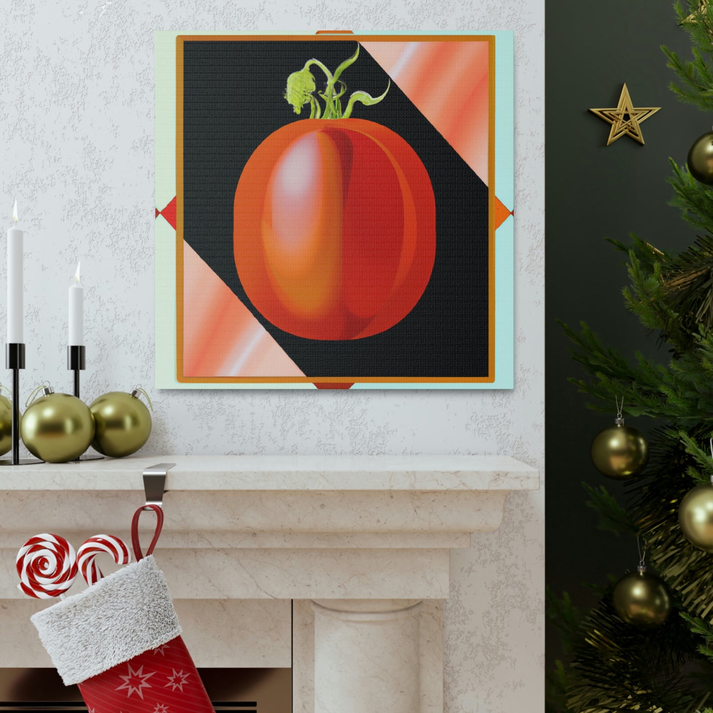 "Tomato Stardust Bouquet" - Canvas