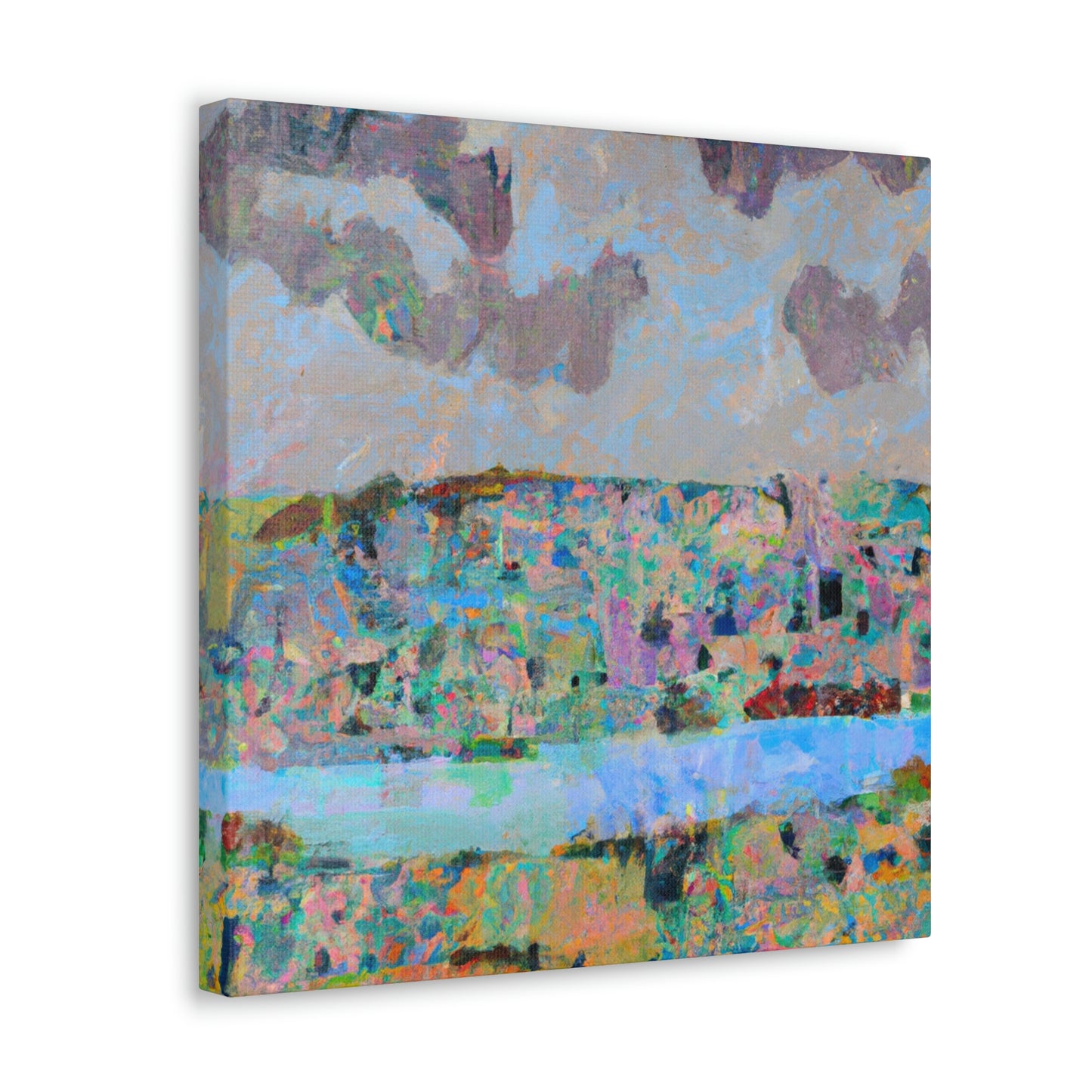 "Lakeside Abstraction Expression" - Canvas