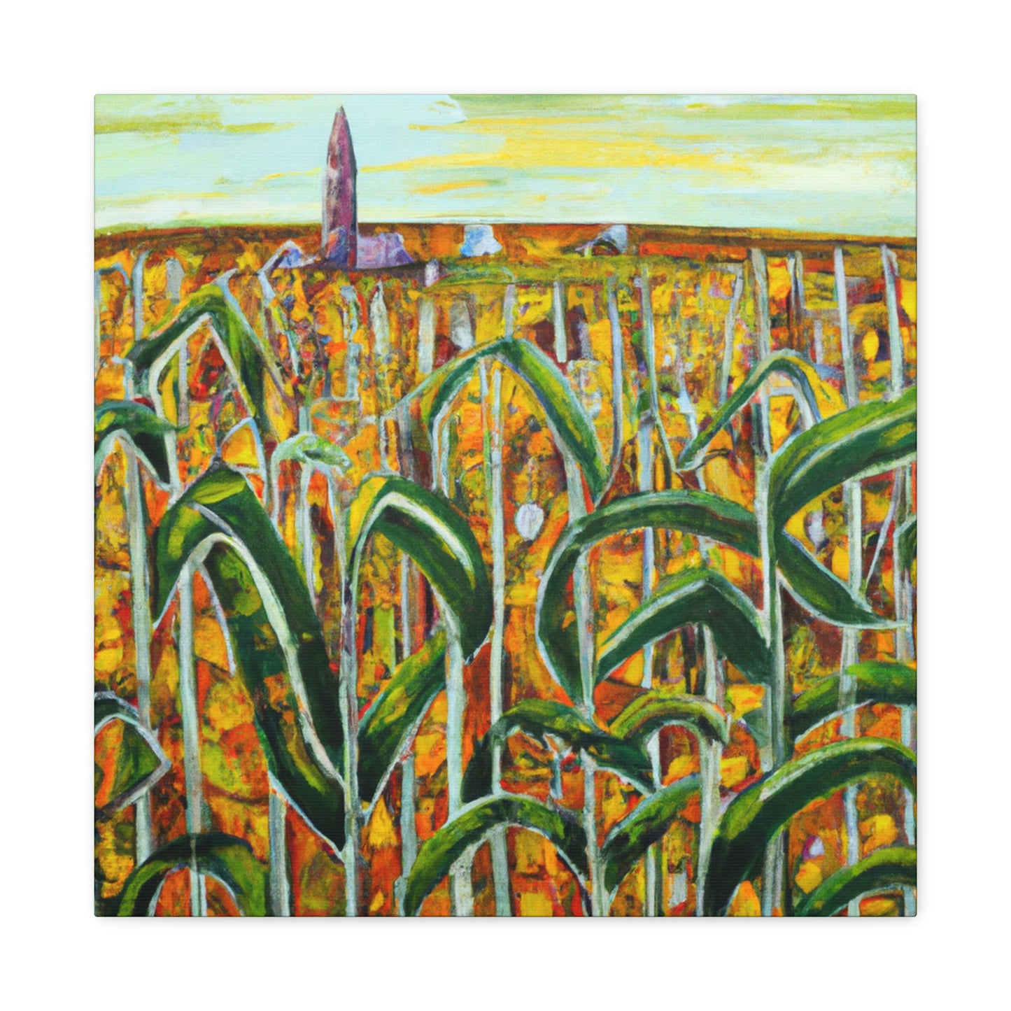 "Corn Field in Surrealism" - Canvas