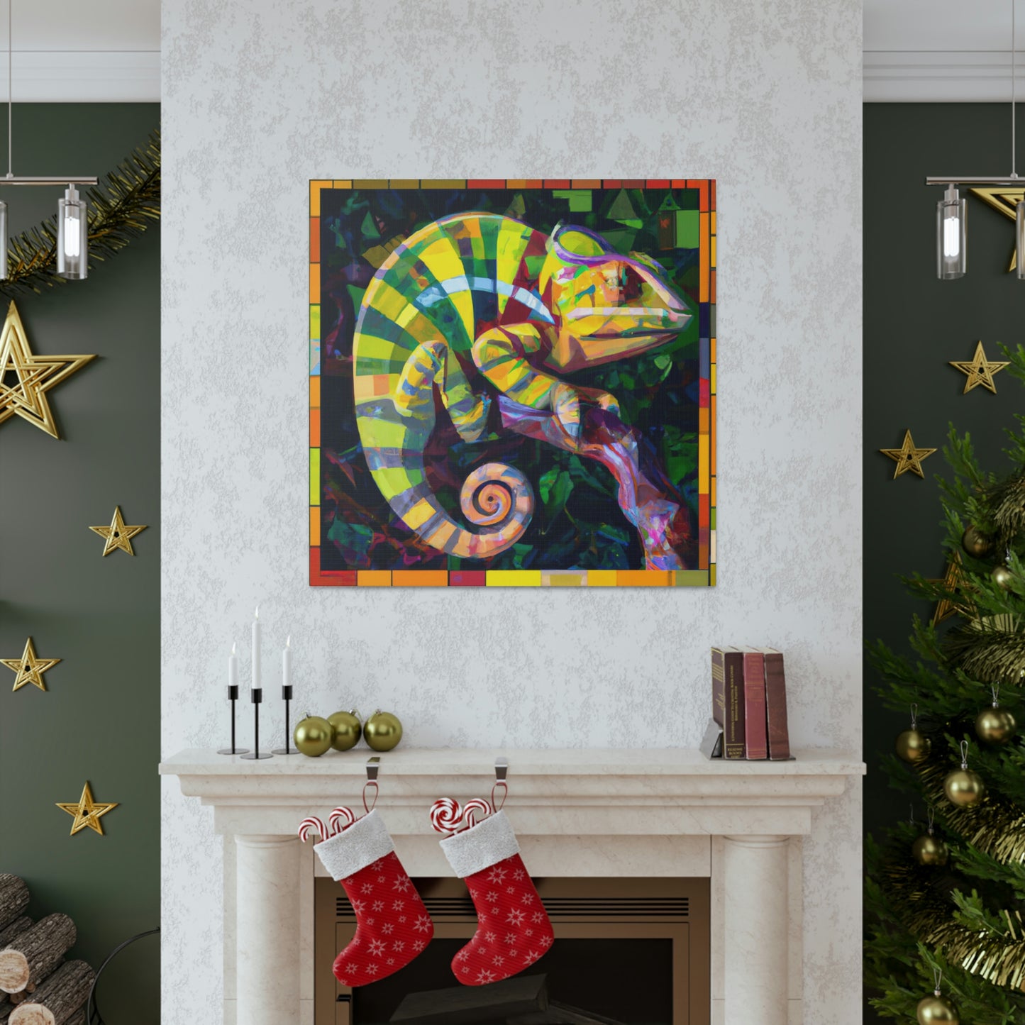 Veiled Chameleon Prism - Canvas