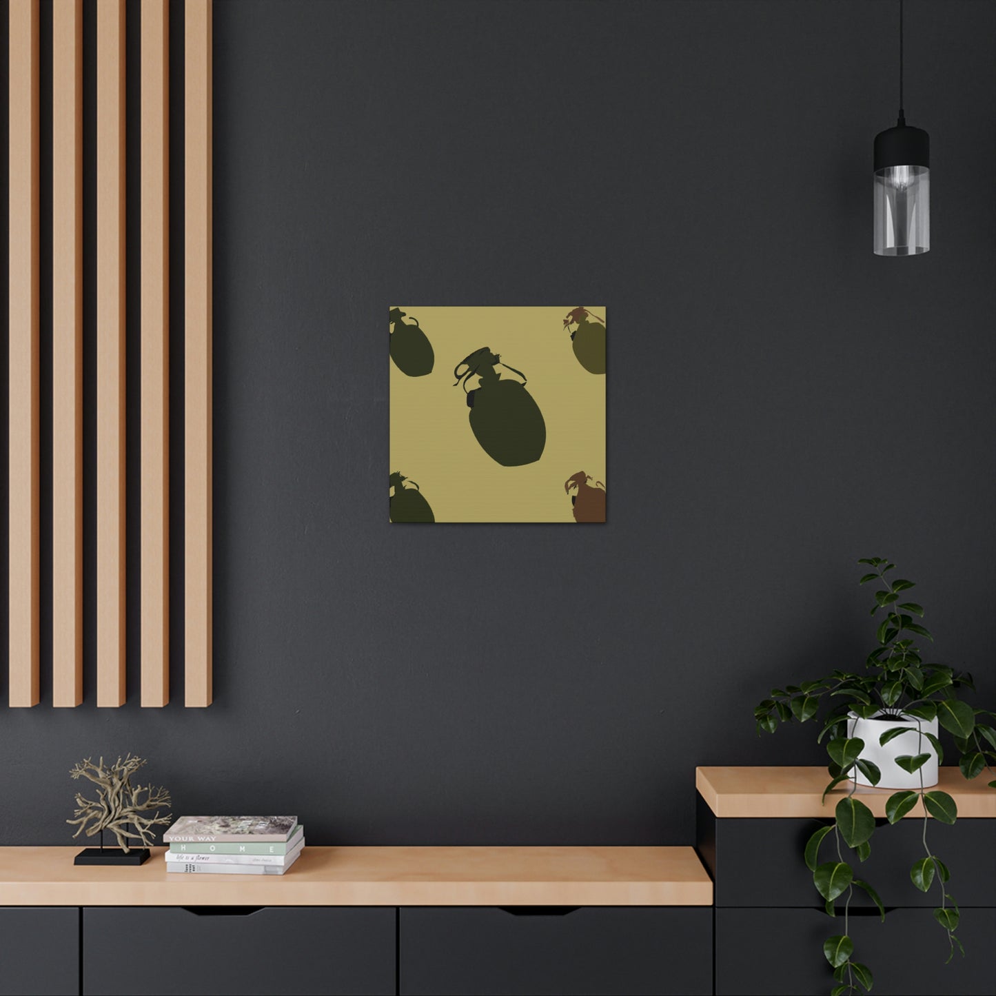 Grenades: Minimalist Art - Canvas