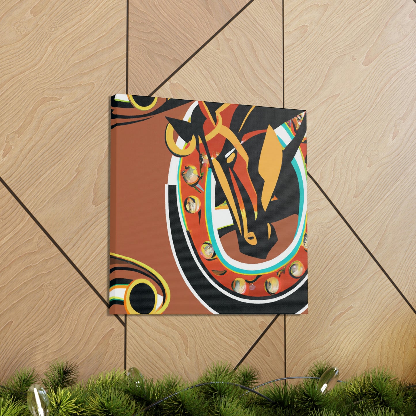 "Horseshoe Art Deco" - Canvas