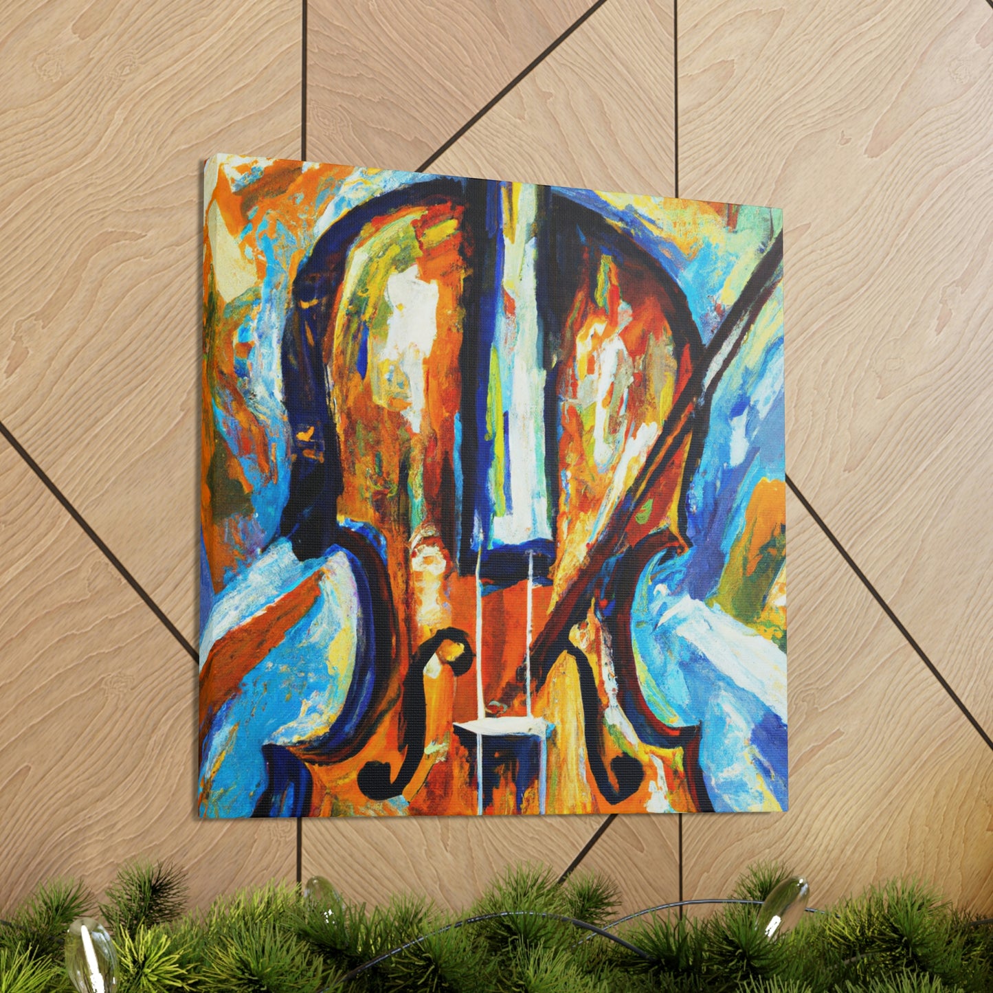 "Music of Expressionism Violin" - Canvas