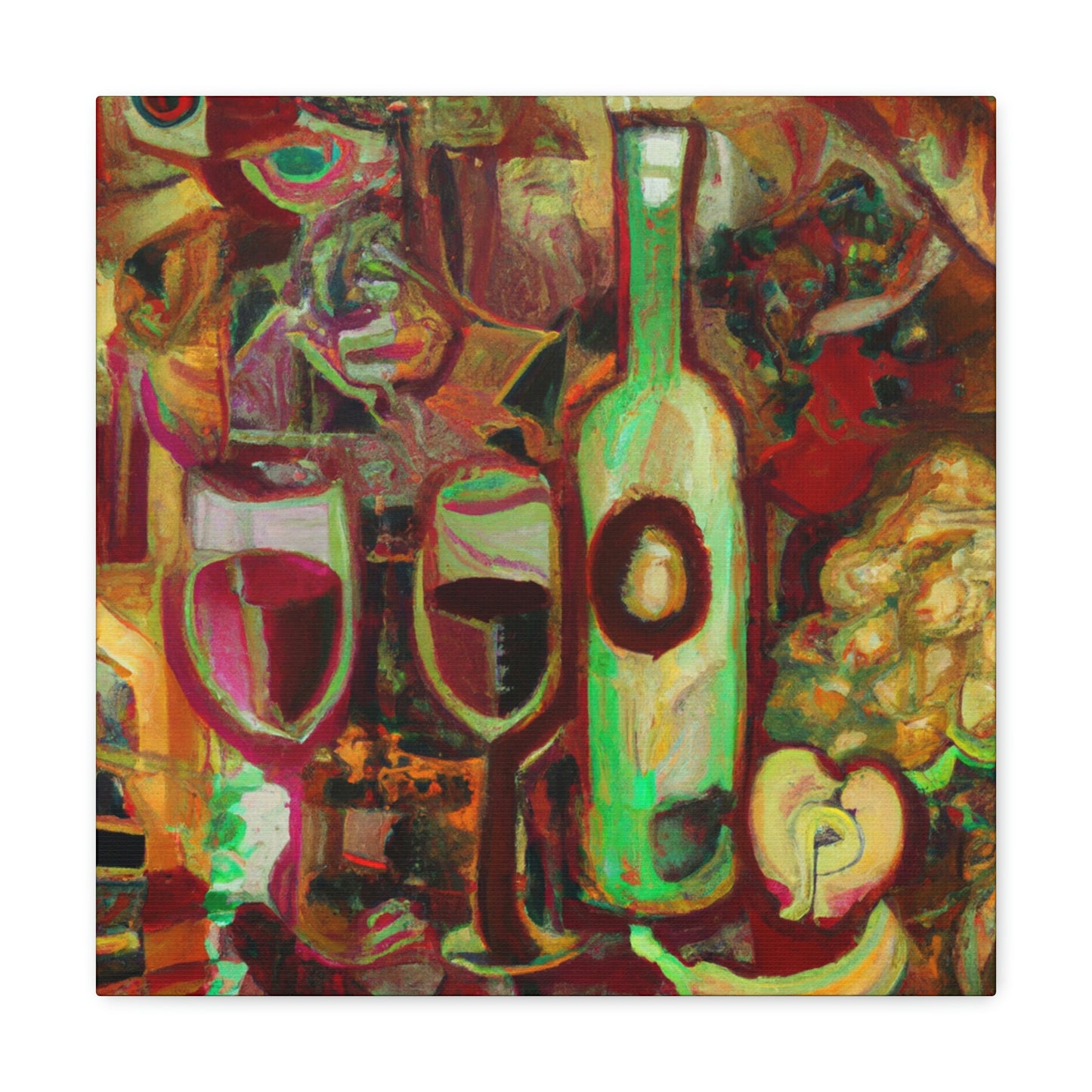 "Wine and Expressionism" - Canvas