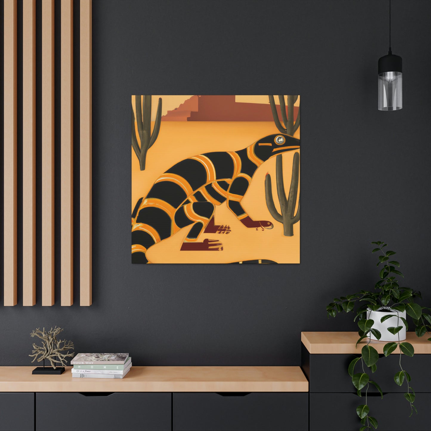 "Gila Monster Glistens" - Canvas