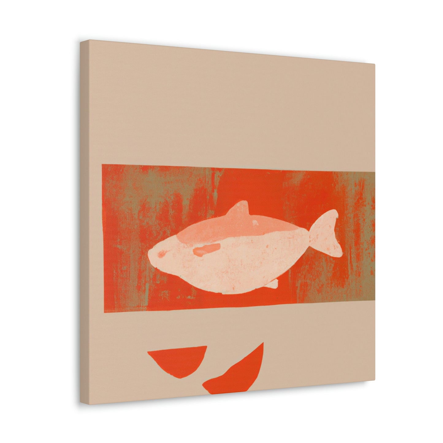 "Salmon in Simplicity" - Canvas