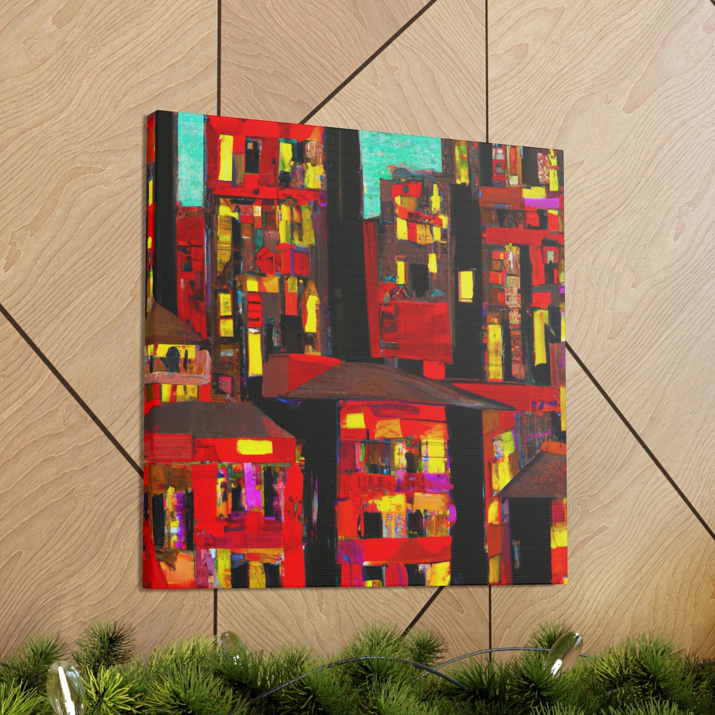 "Minimalist Expressionist Scene" - Canvas