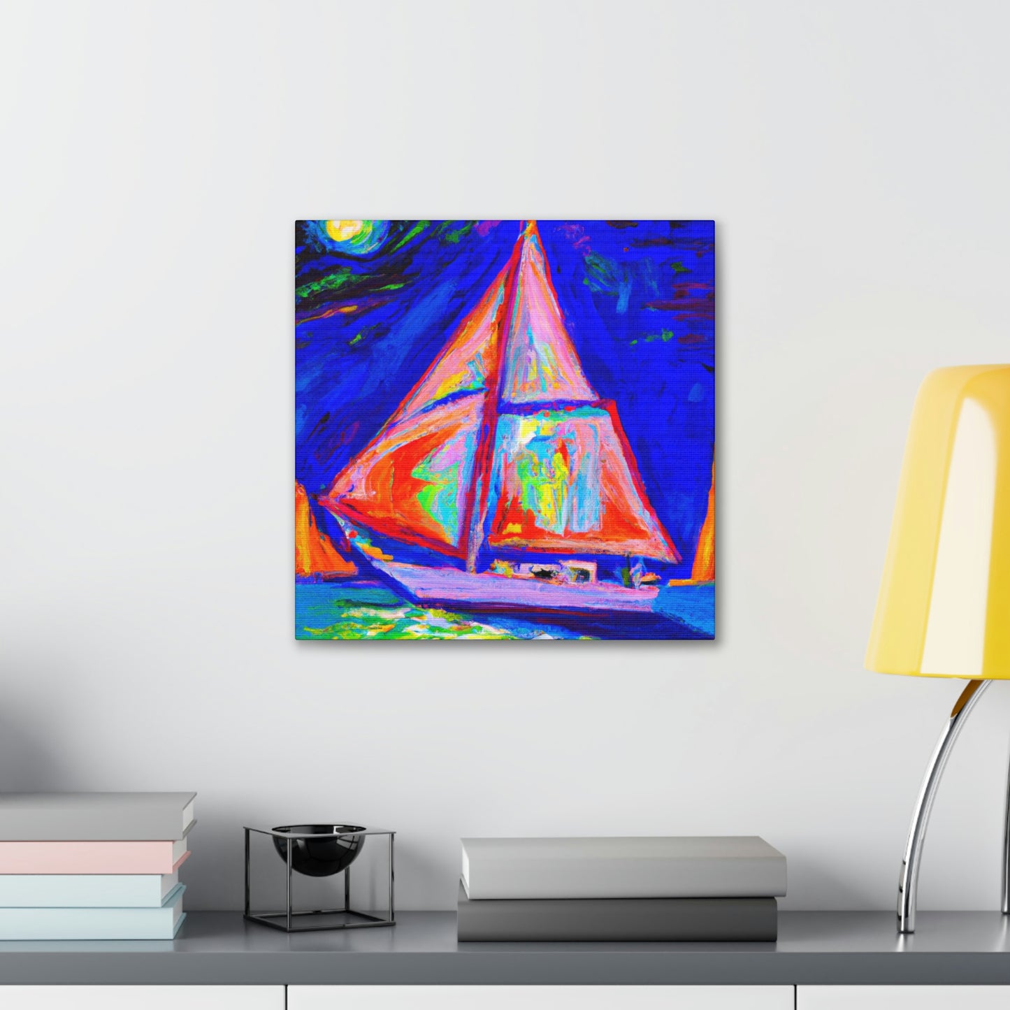 "Yacht in Expressionism" - Canvas