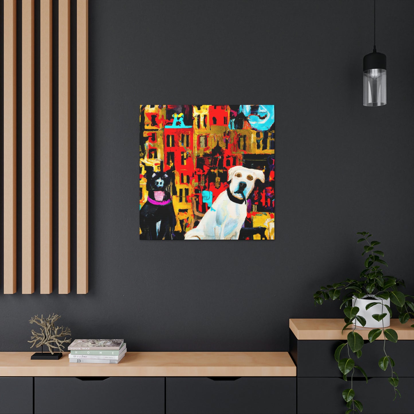 Dogs in Baroque Style - Canvas