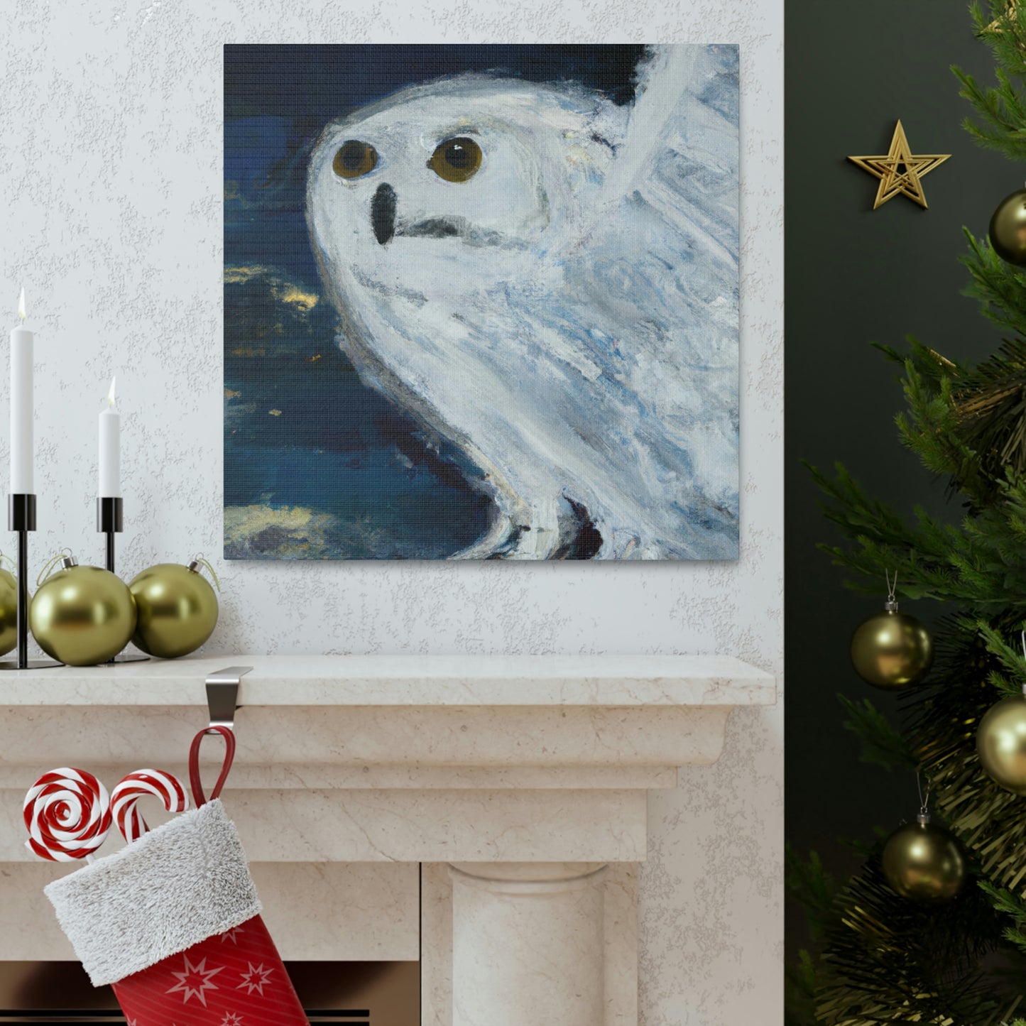 Snowy Owl Majesty - Canvas