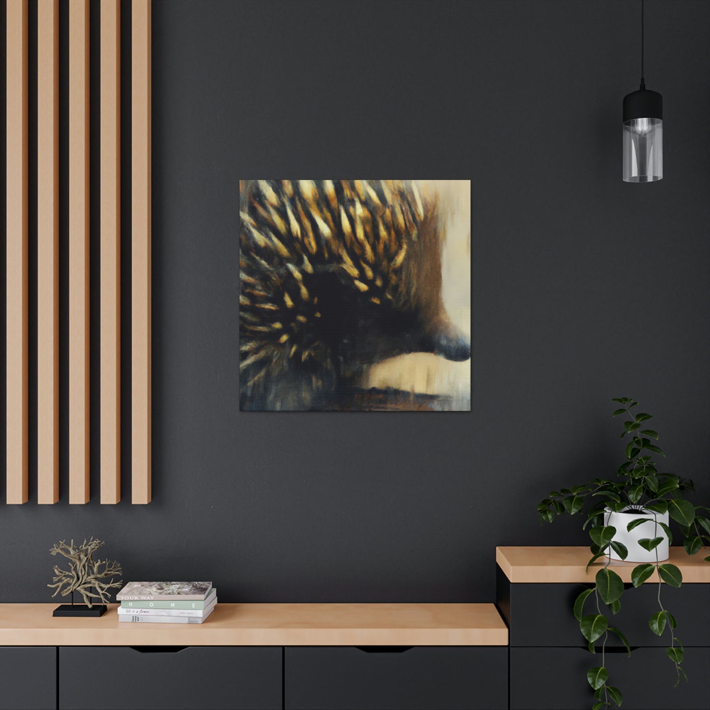 "Echidna in Edenic Hue" - Canvas