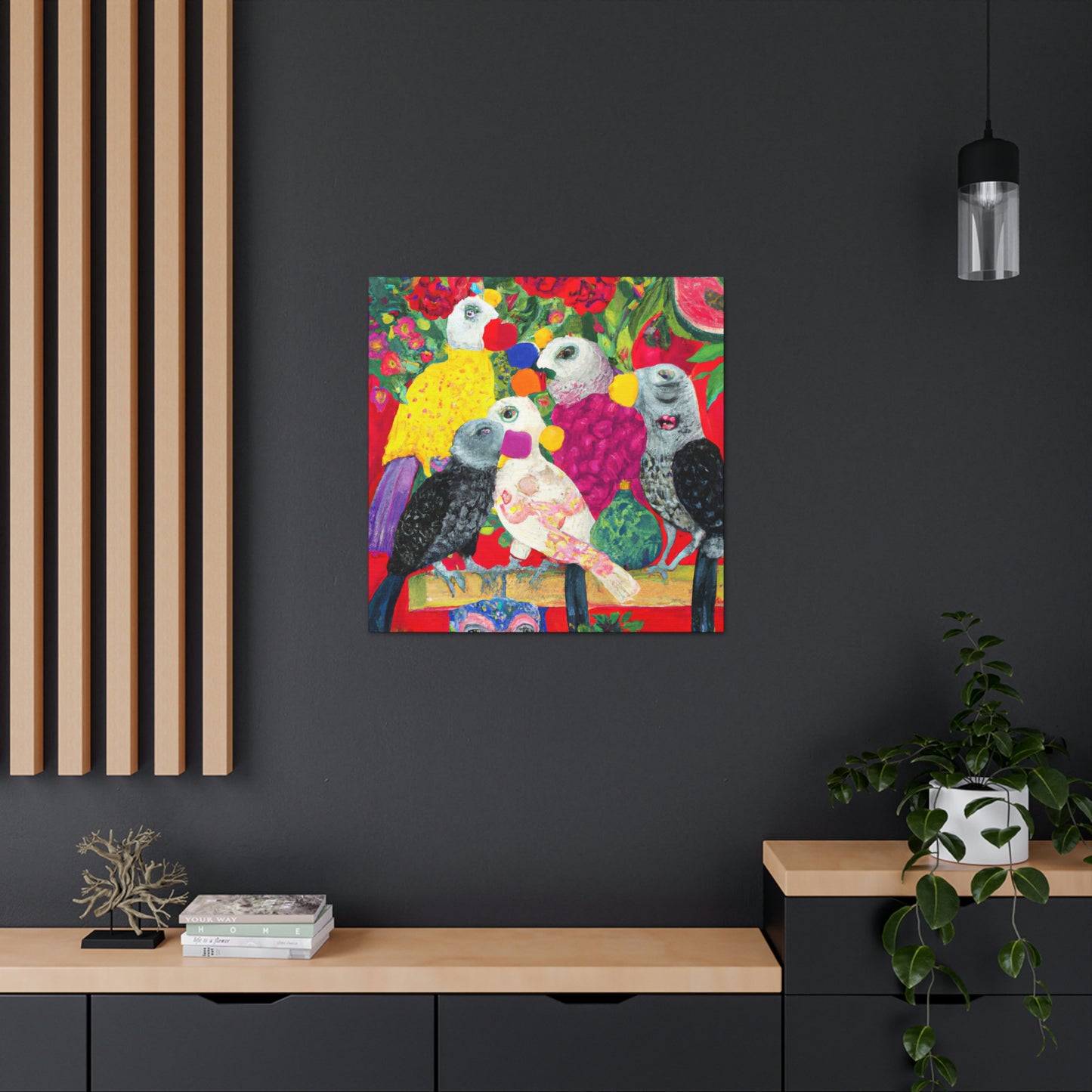 African Greys Adored - Canvas