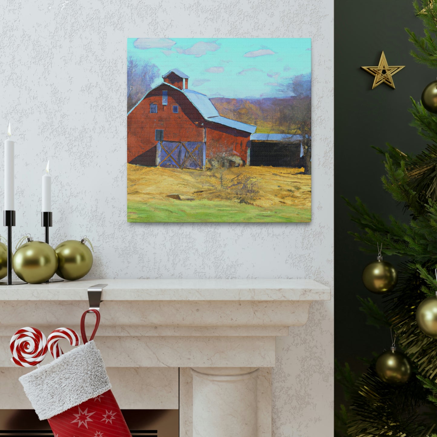 "Barn in the Countryside" - Canvas