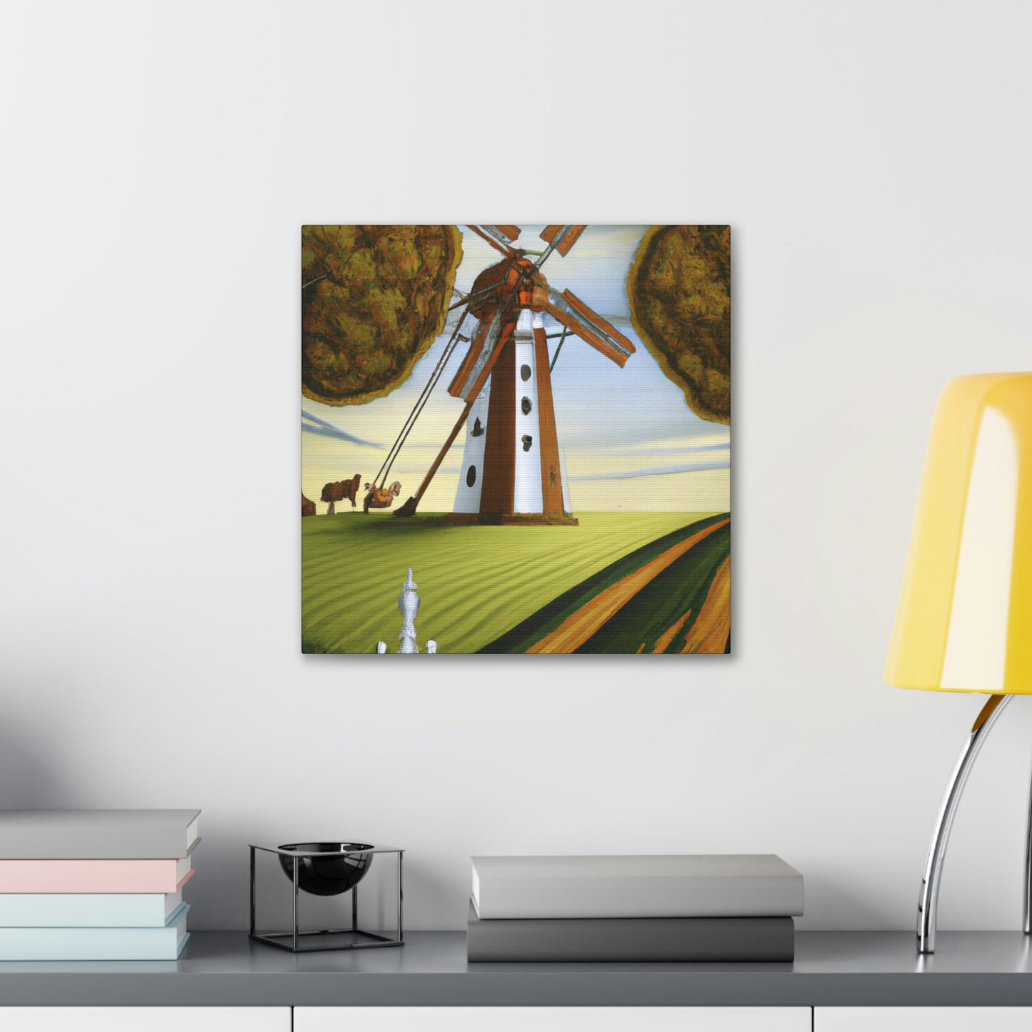 Windmill in Bloomtime - Canvas