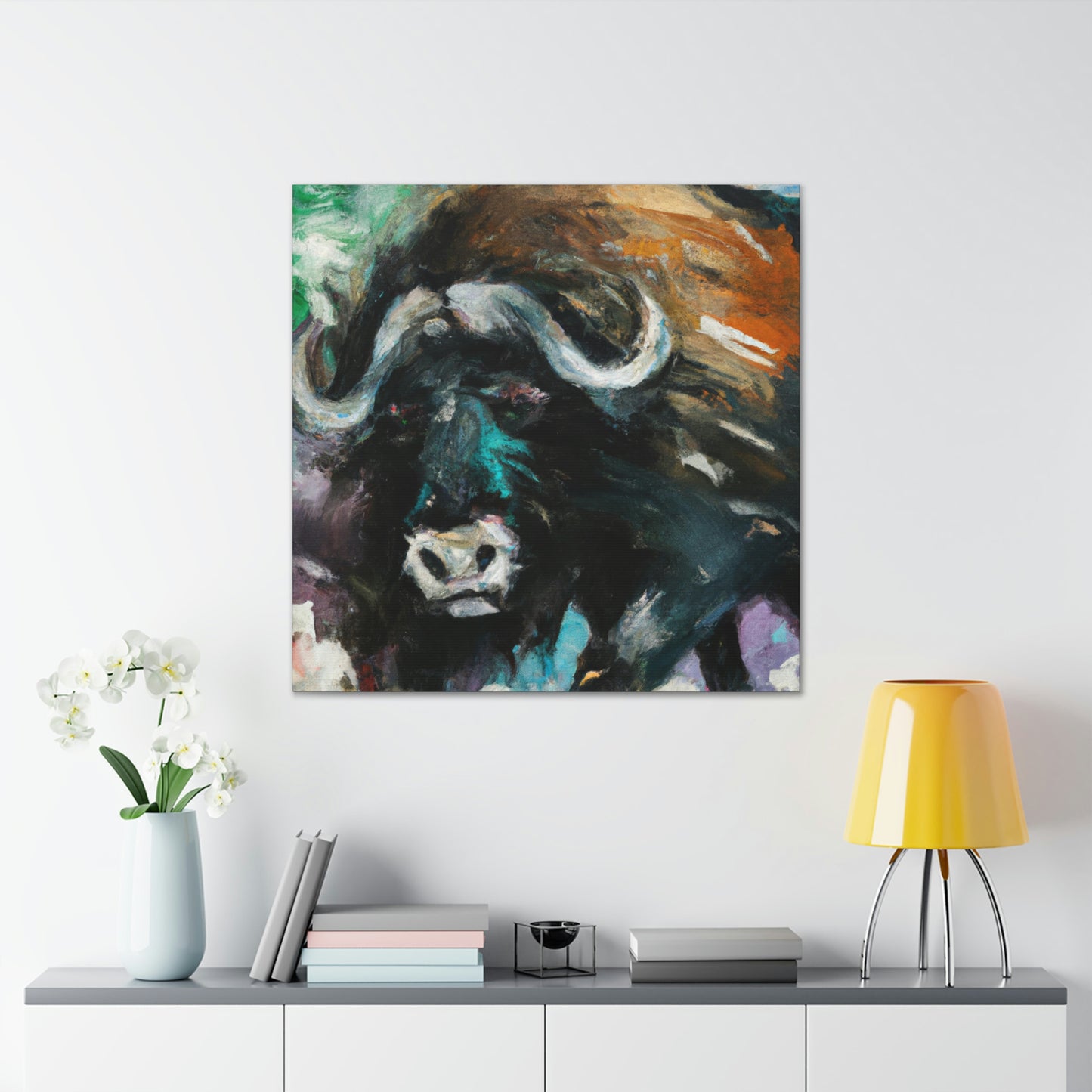 "Musk Ox Expressionism" - Canvas