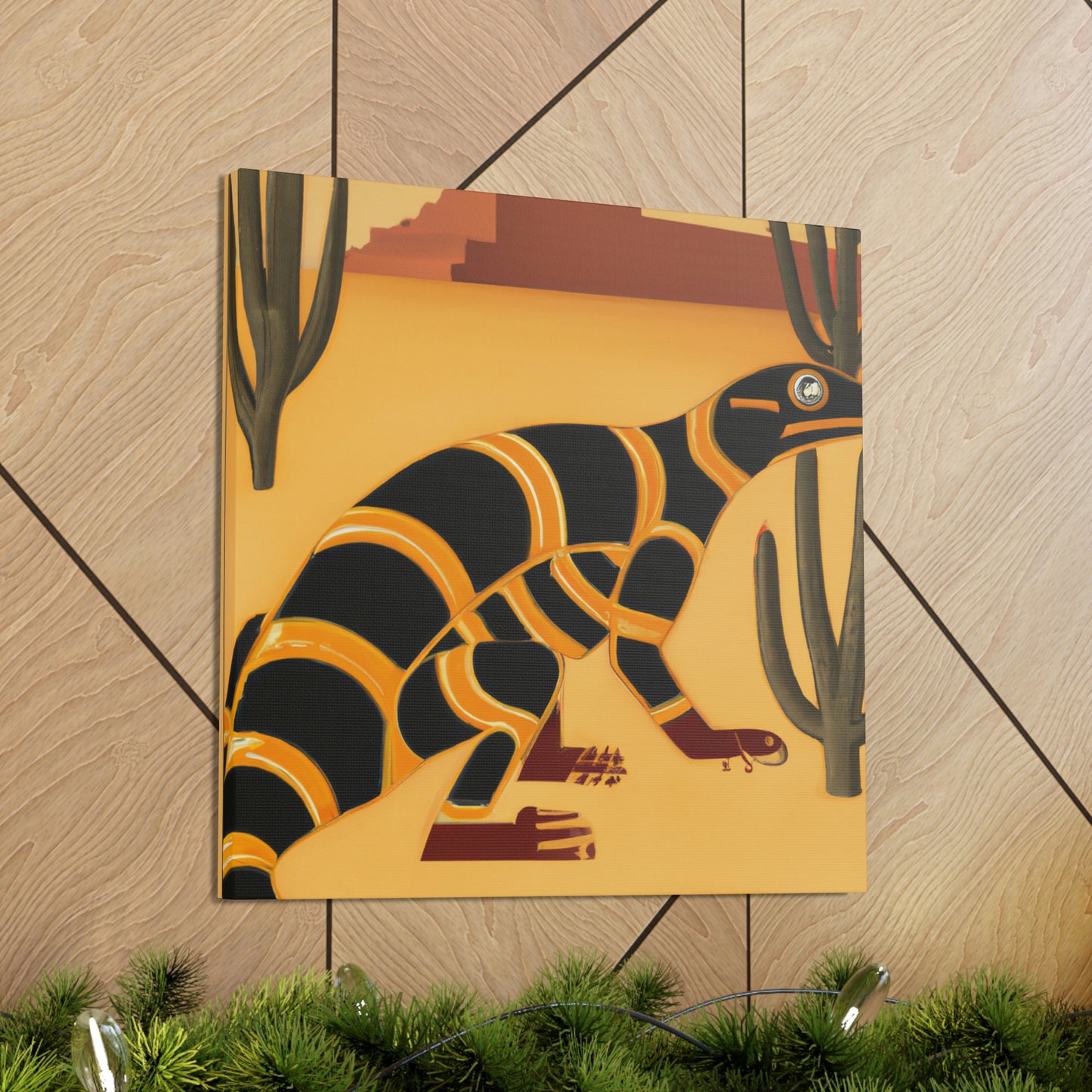 "Gila Monster Glistens" - Canvas