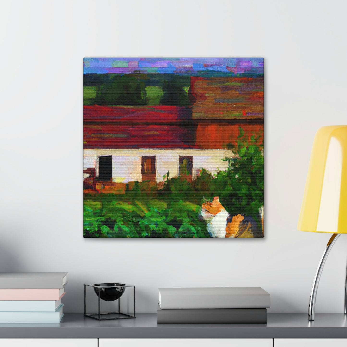 "Barn Cat Impressionism" - Canvas