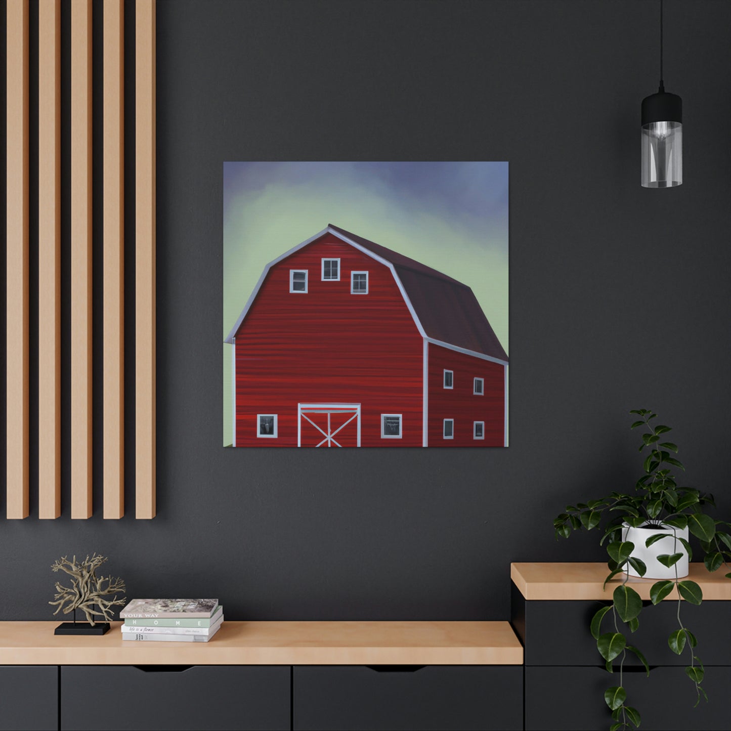 Barn In Monochrome. - Canvas