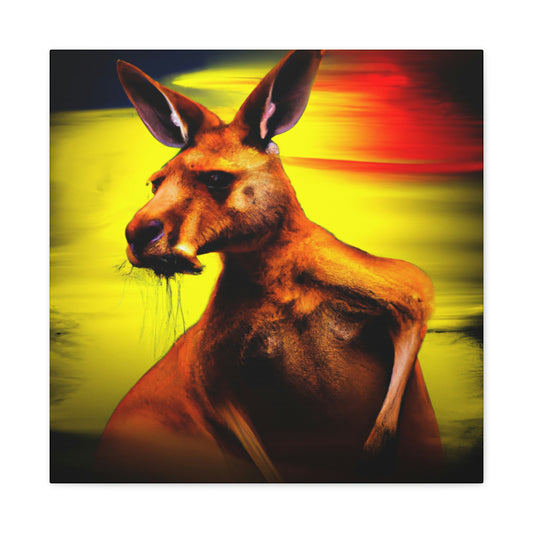 "Kangaroo in Technicolor" - Canvas