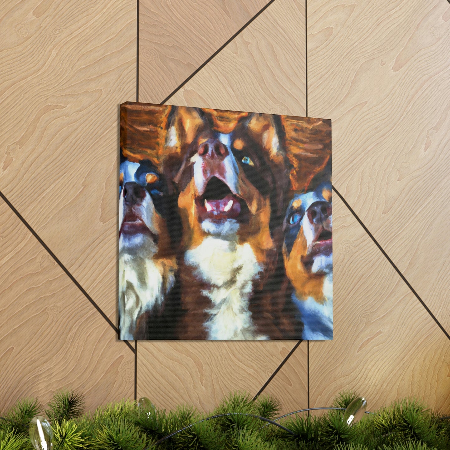 Aussie Shepherd Majesty - Canvas