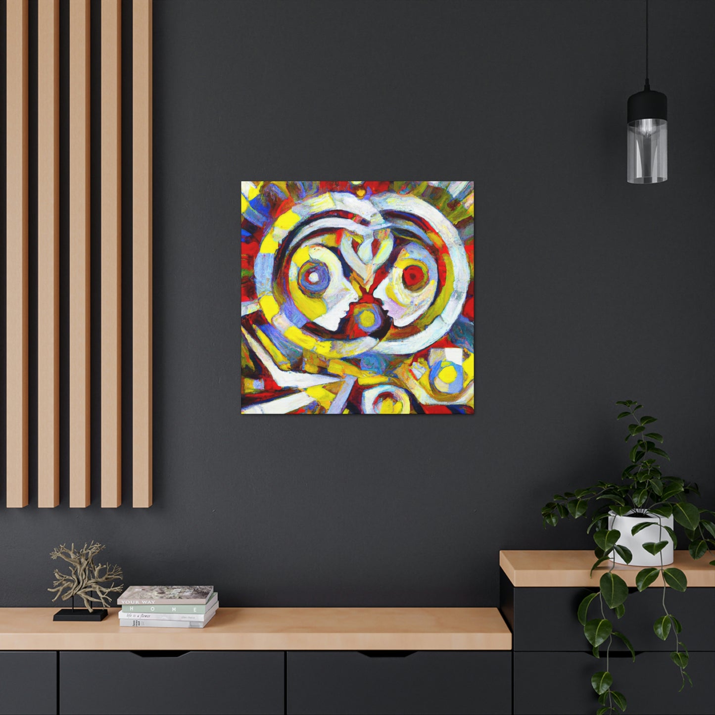 "Love's Celestial Embrace" - Canvas