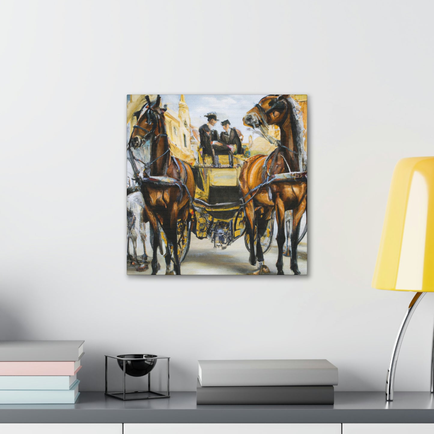 "Riding in a Carriage" - Canvas