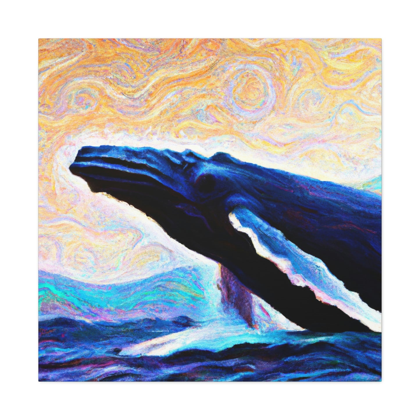 "Humpback Whale Enchantment" - Canvas