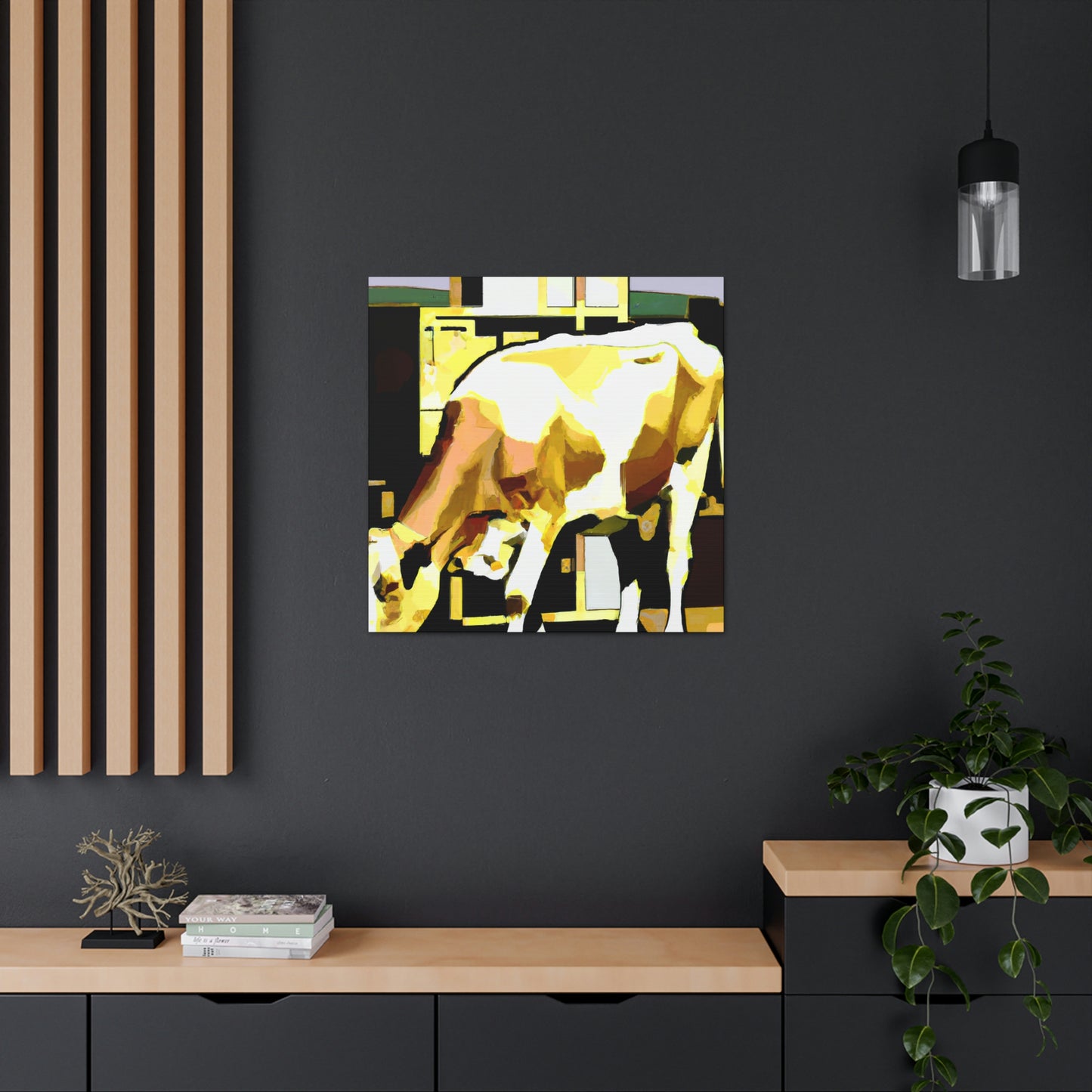 "Jersey Cow in Jazz." - Canvas