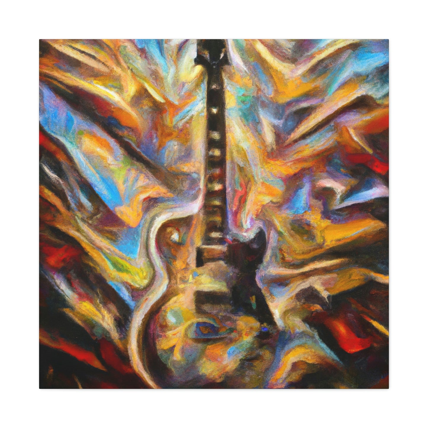 "Electric Guitar Eruption" - Canvas