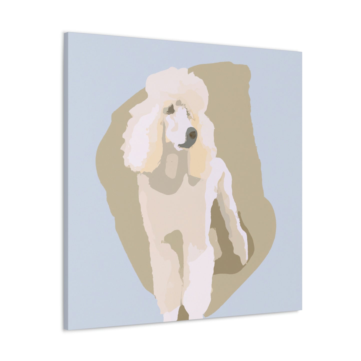 "Poodle in Minimalism" - Canvas