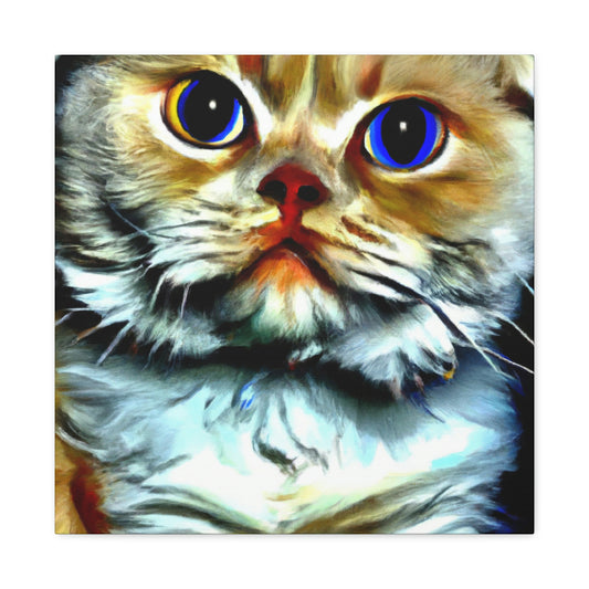 Feline Furry Enchantment - Canvas