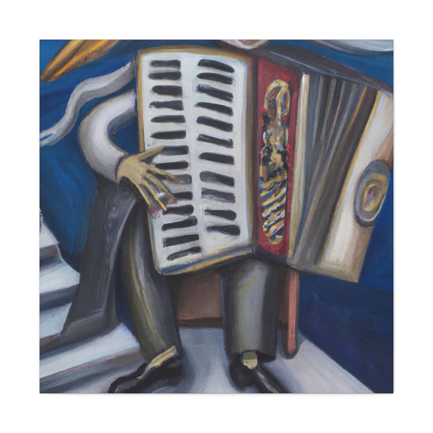 "Accordion in Surrealism" - Canvas