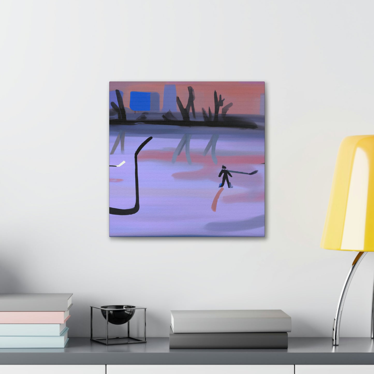 Hockey in Minimalism - Canvas