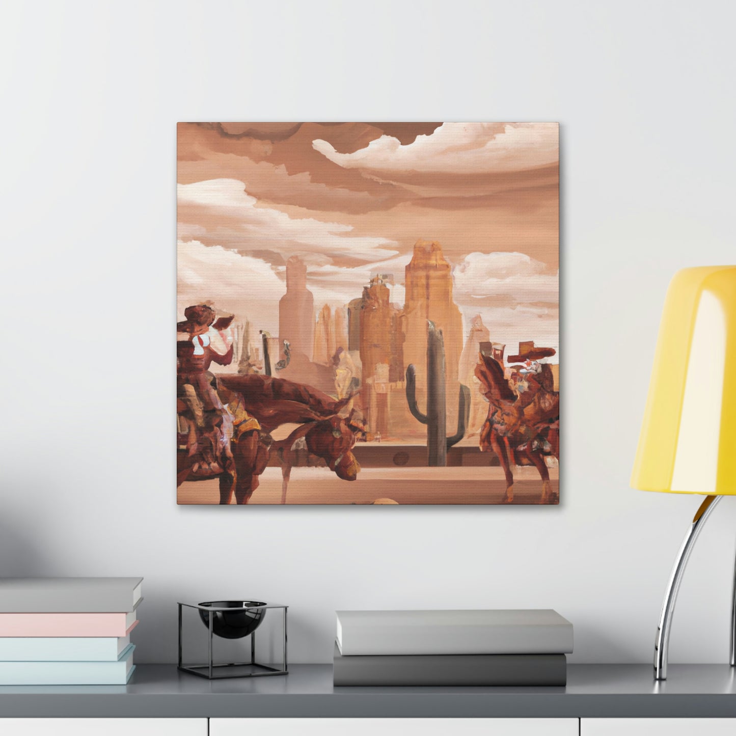 Modern Western Desertscape - Canvas