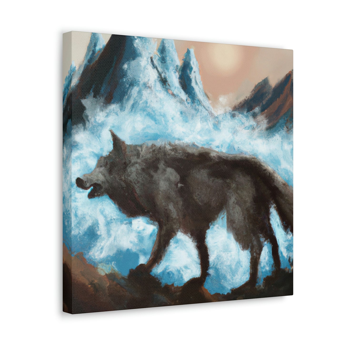 "Wolf Staring Majesty" - Canvas