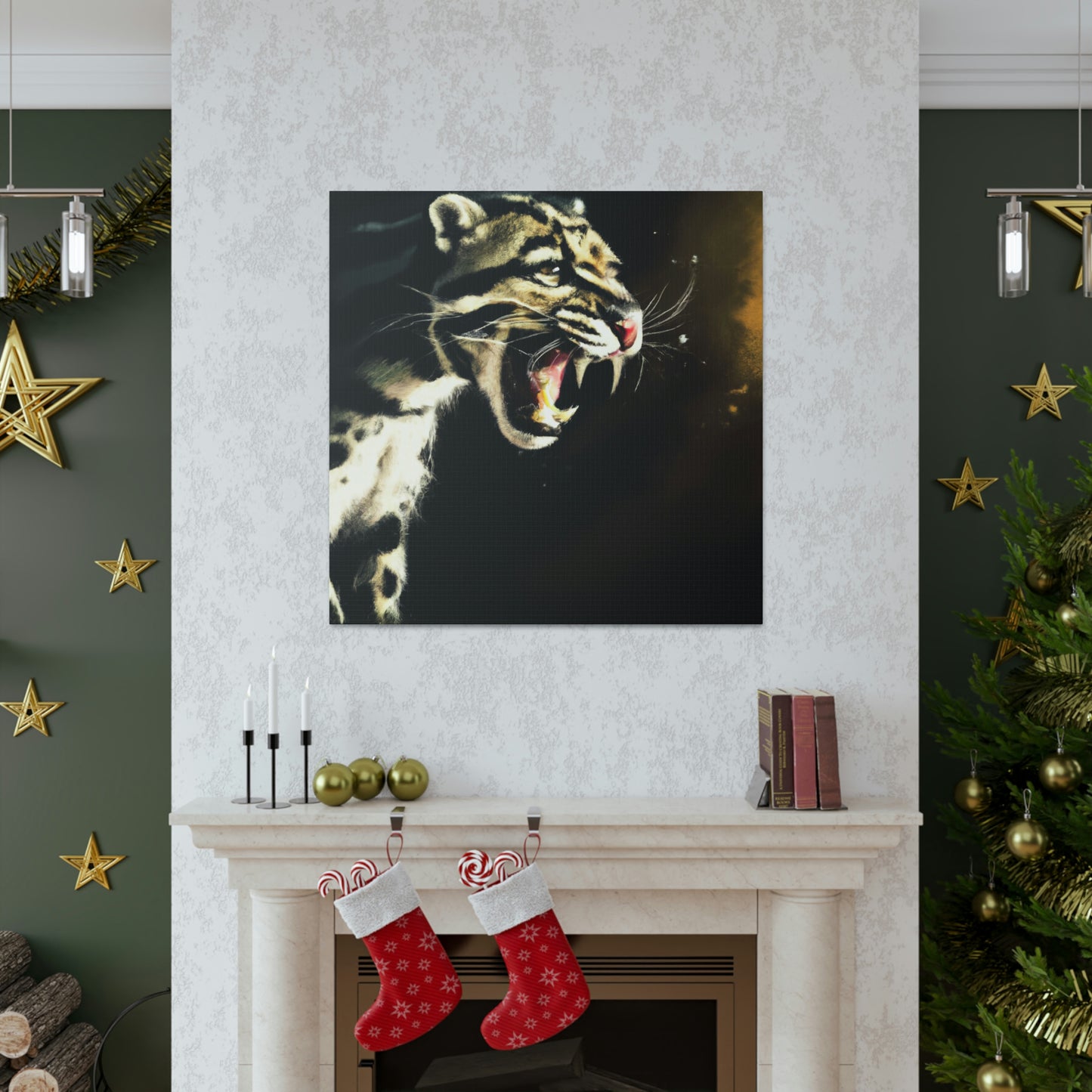 "Clouded Leopard Majesty" - Canvas