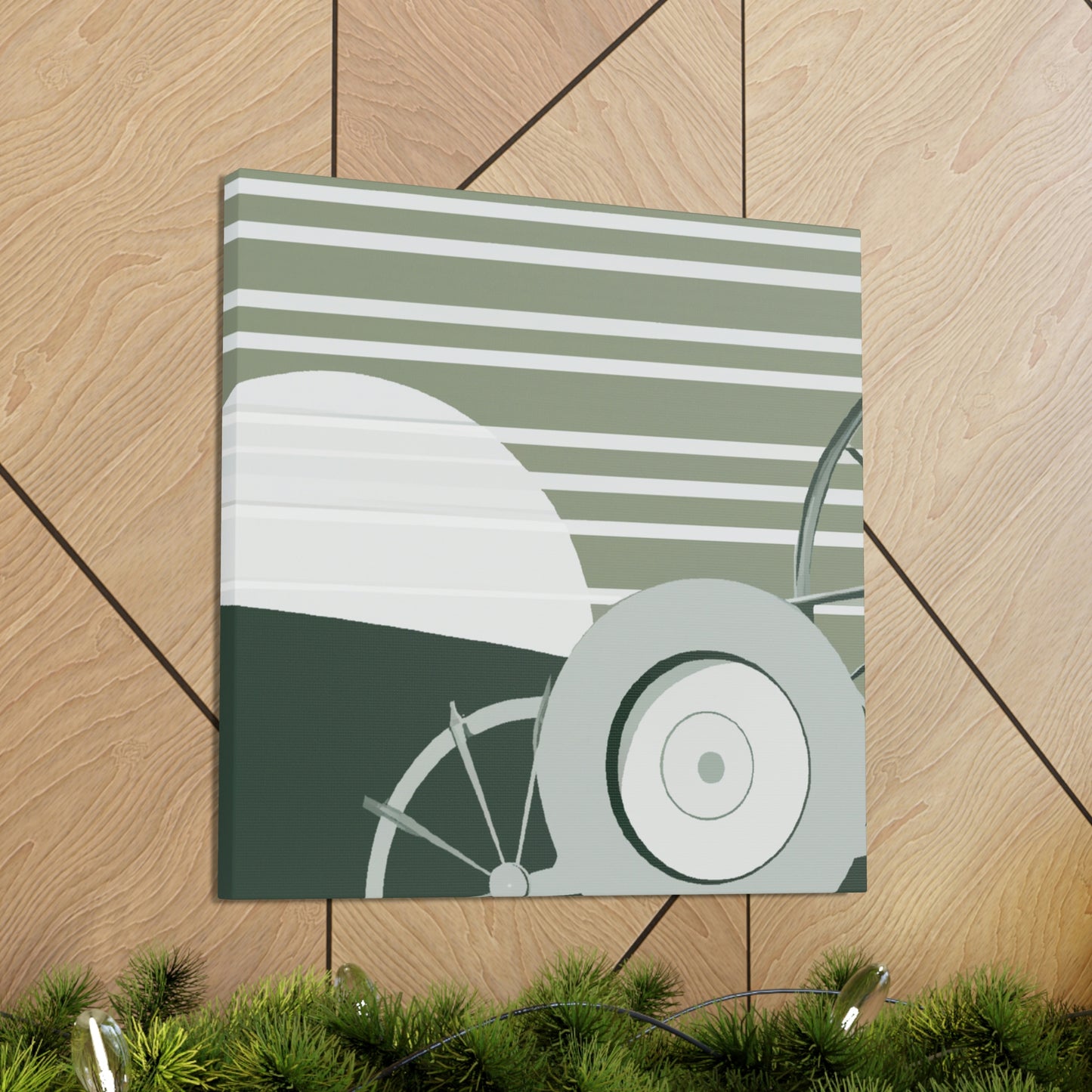 "Industrial Disc Harrow Scene" - Canvas