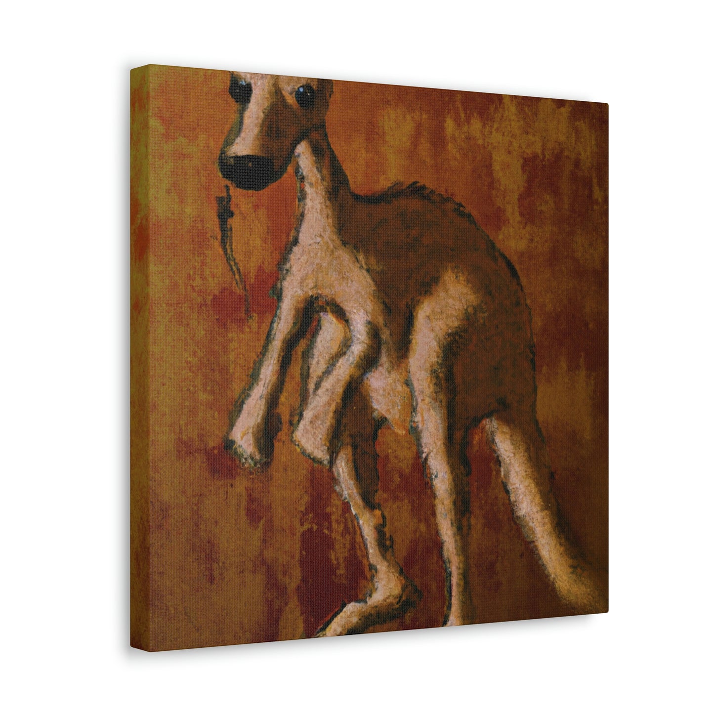 Kangaroo in Moonlight - Canvas