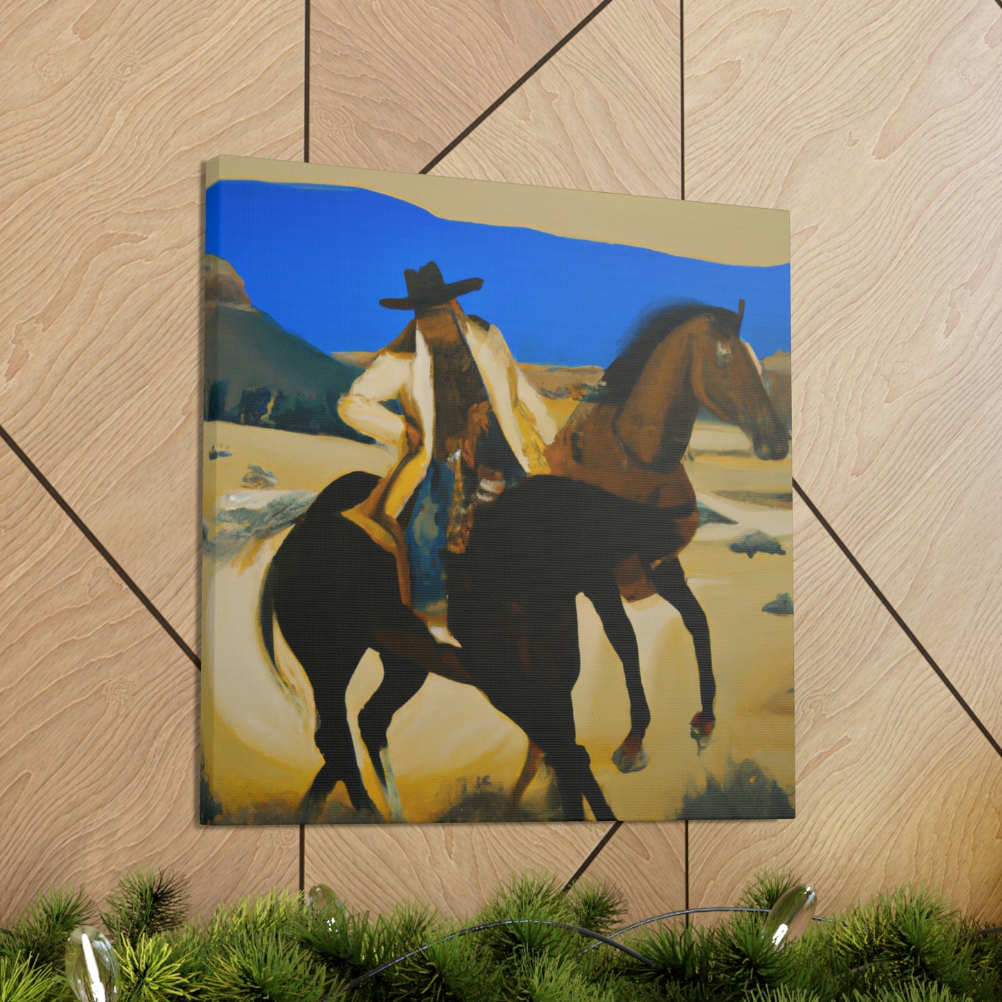 "Horses in Pasture Glow" - Canvas