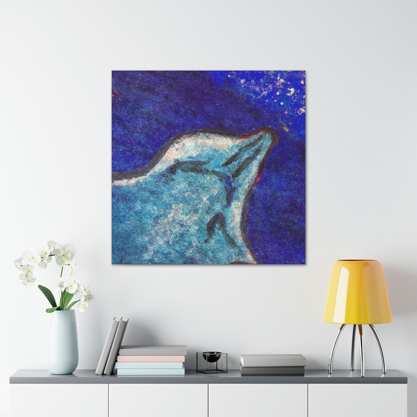 Stingray's Glistening Dance - Canvas