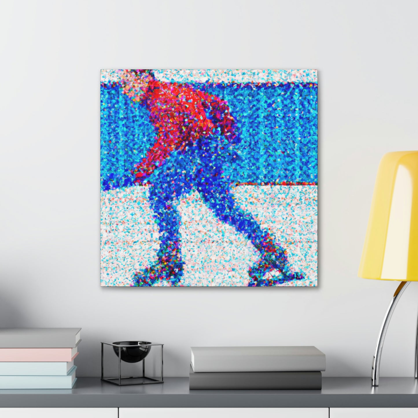 "Winter Ice Skaters" - Canvas