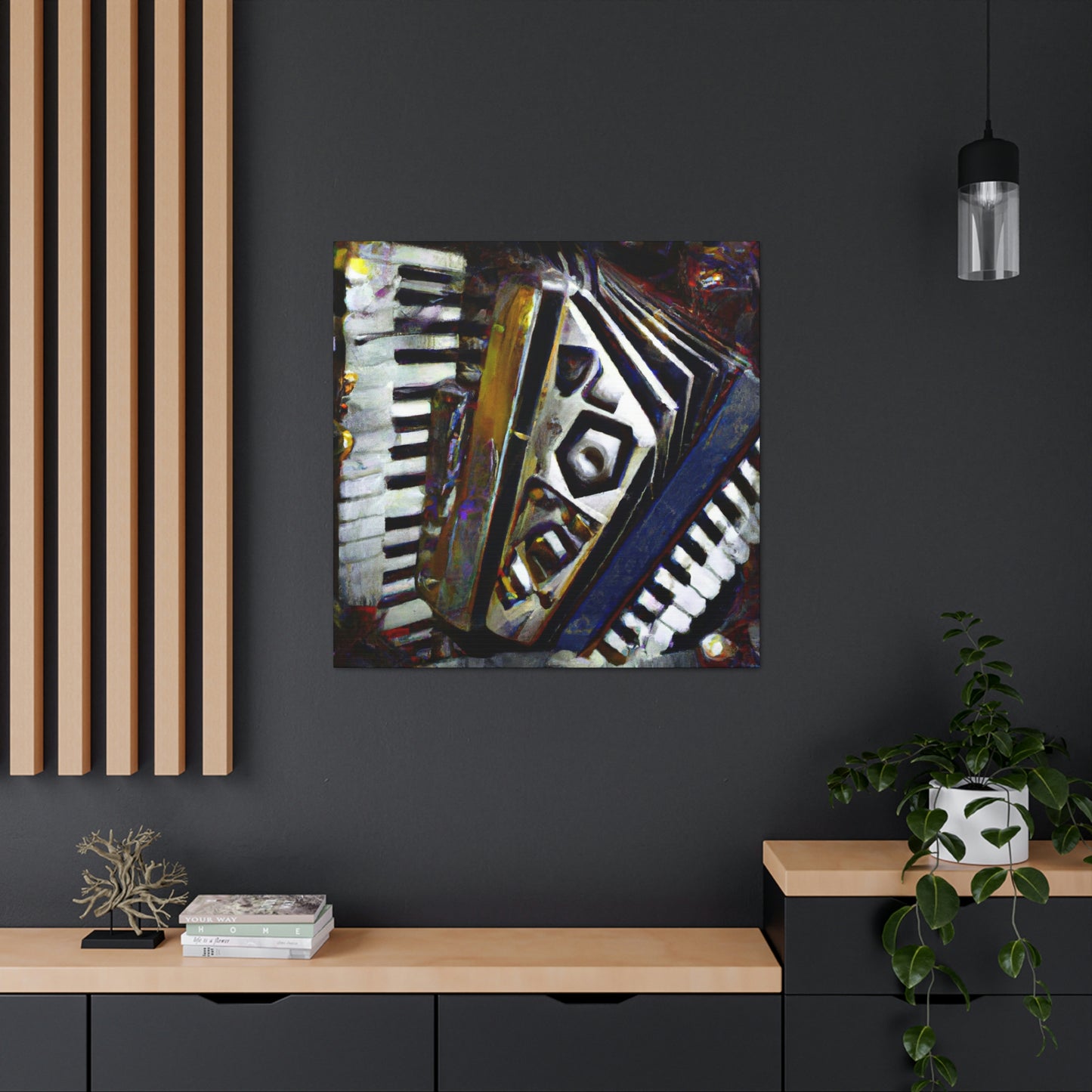 Accordion in Abstraction - Canvas