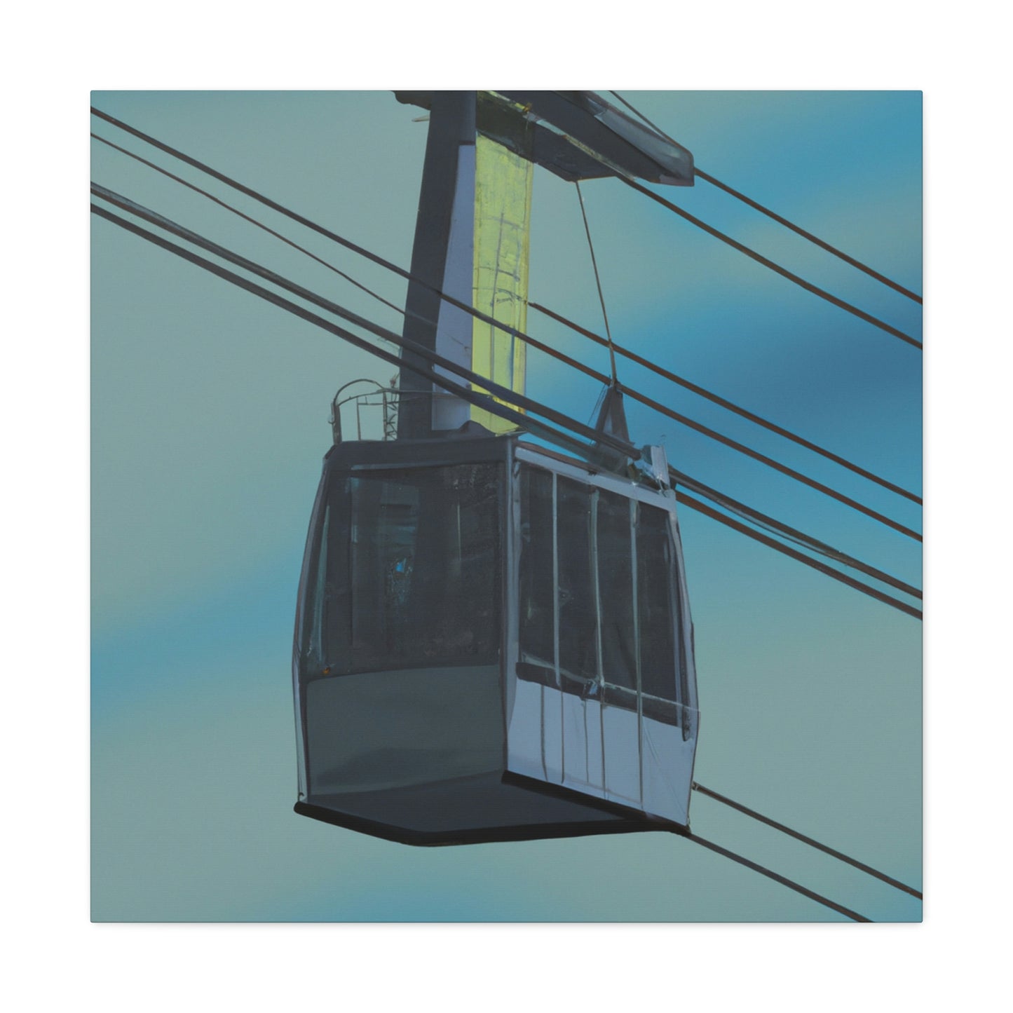 Cable Car Hyperrealism - Canvas