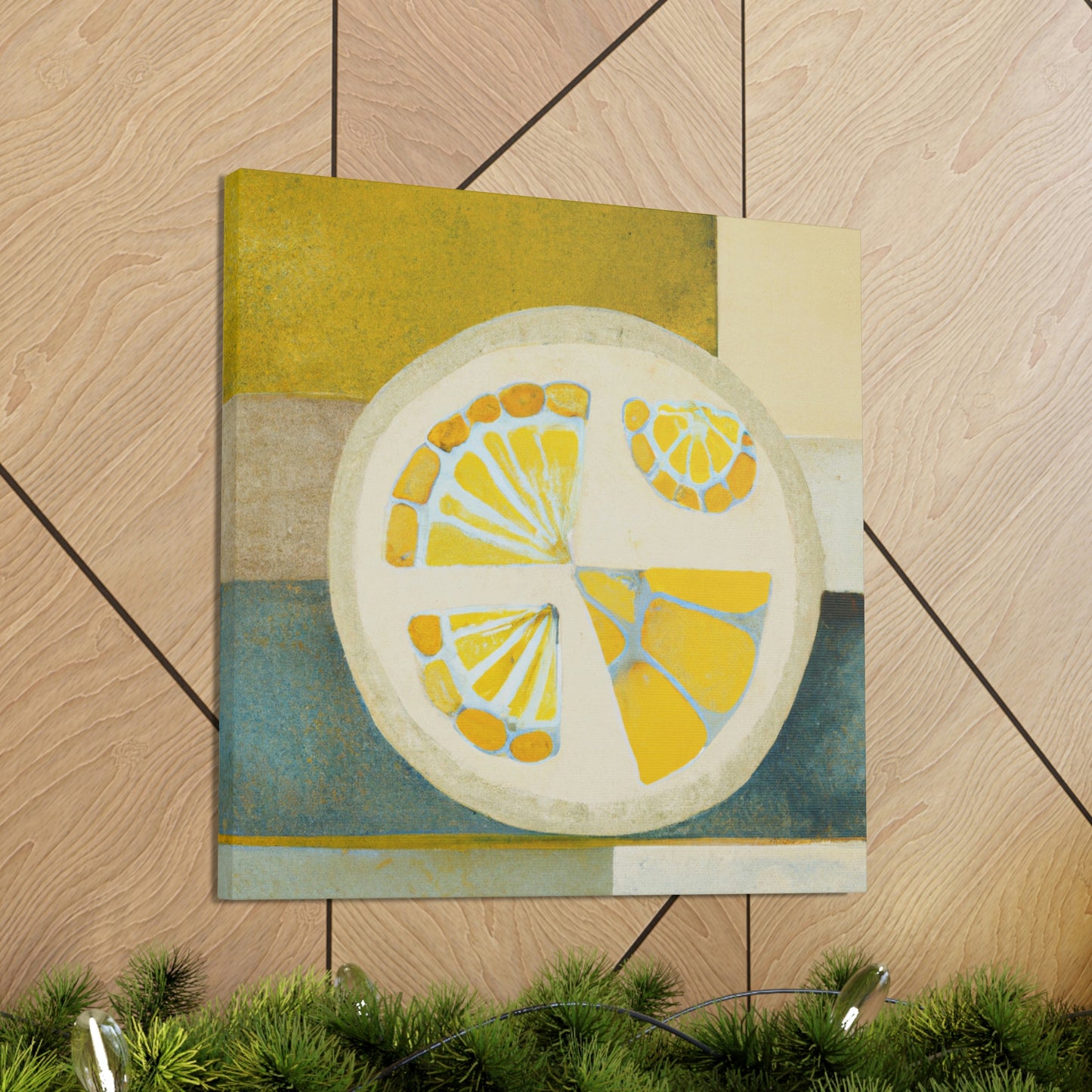 Lemons in Art Deco - Canvas