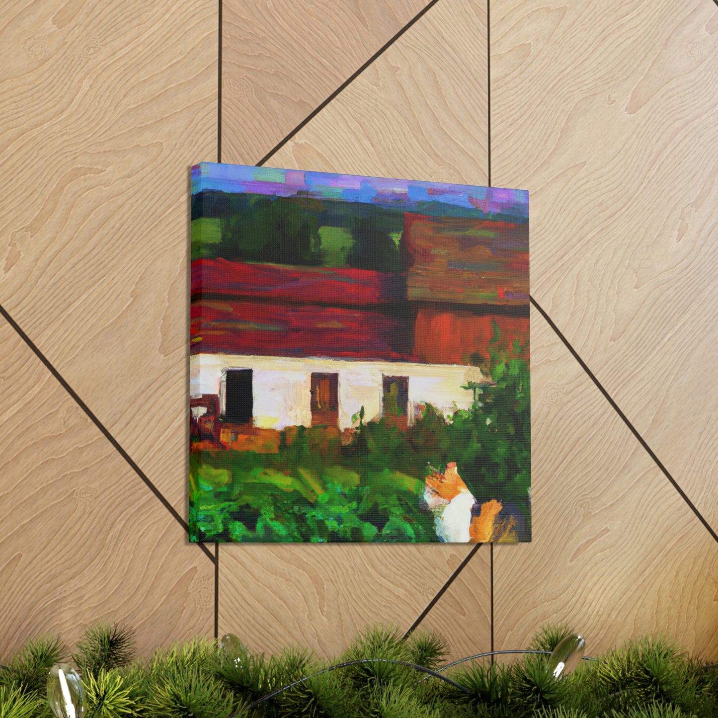 "Barn Cat Impressionism" - Canvas