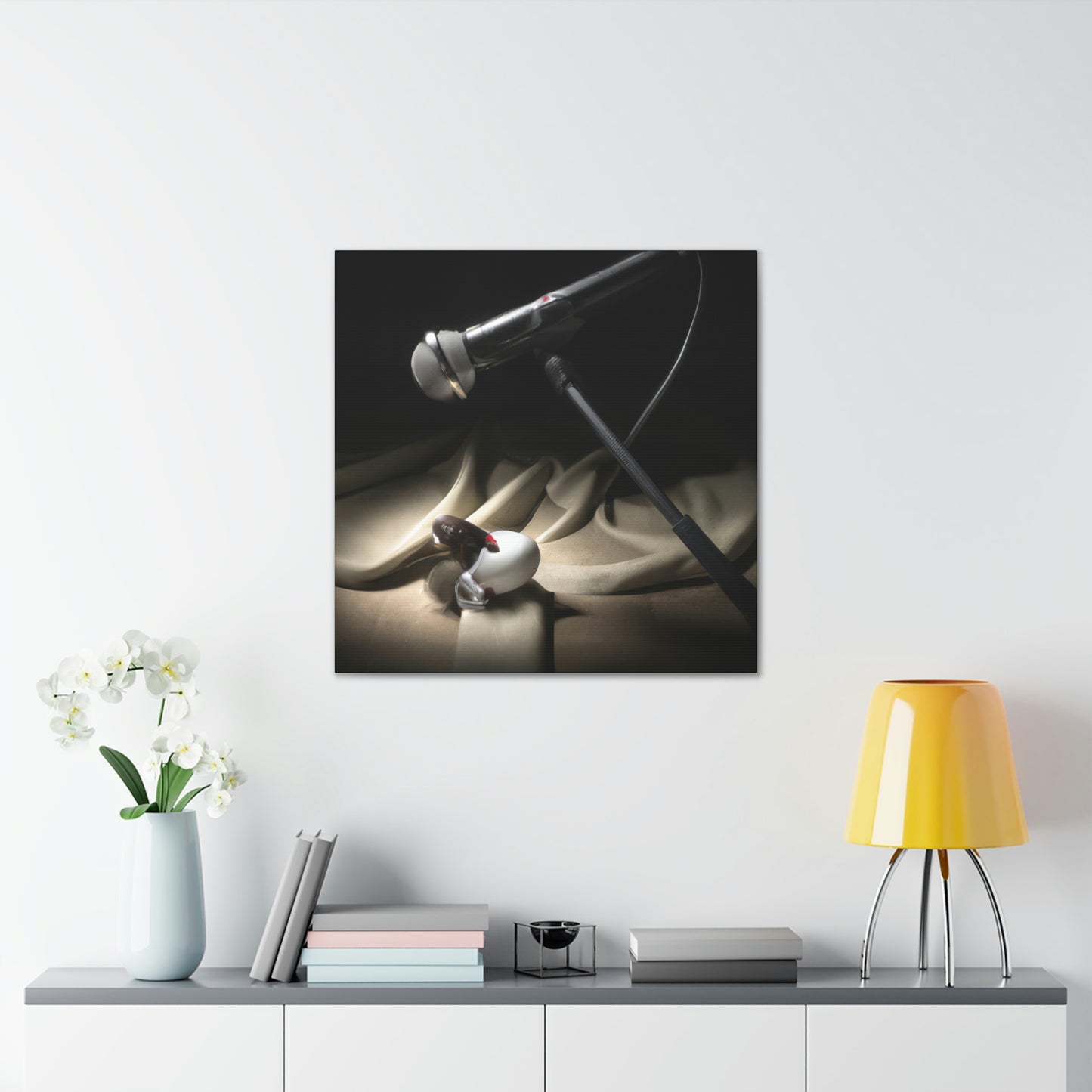 "Microphone in Dreamscape" - Canvas