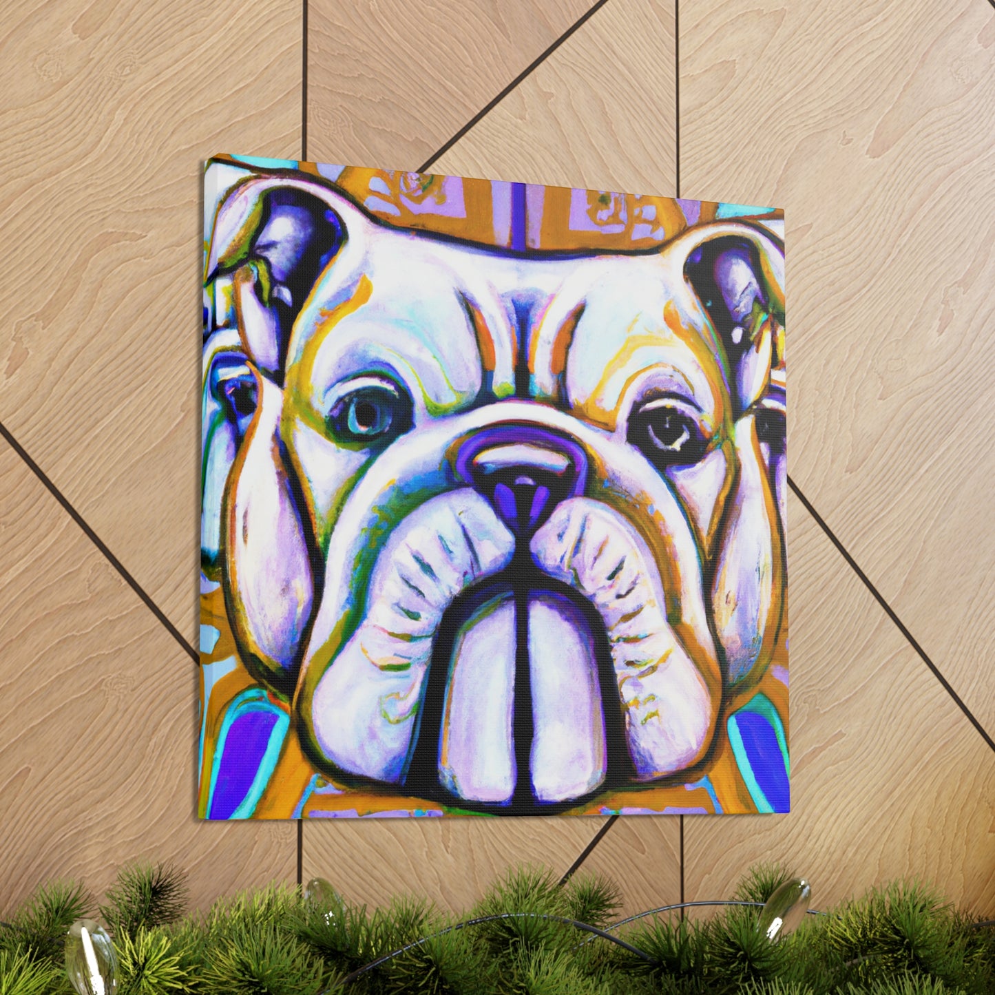 "Bulldog's Deco Dream" - Canvas